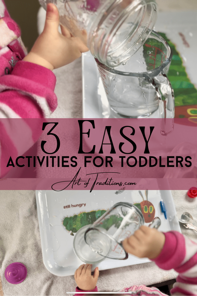 3 easy toddler activities Pinterest pin
