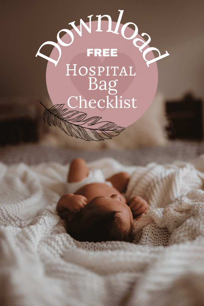 Download free hospital bag checklist pin