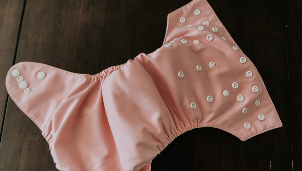 pink cloth diapers 