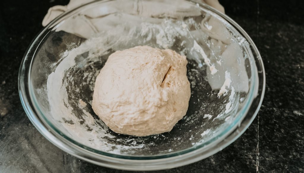 Sour Bread Dough in bowl
