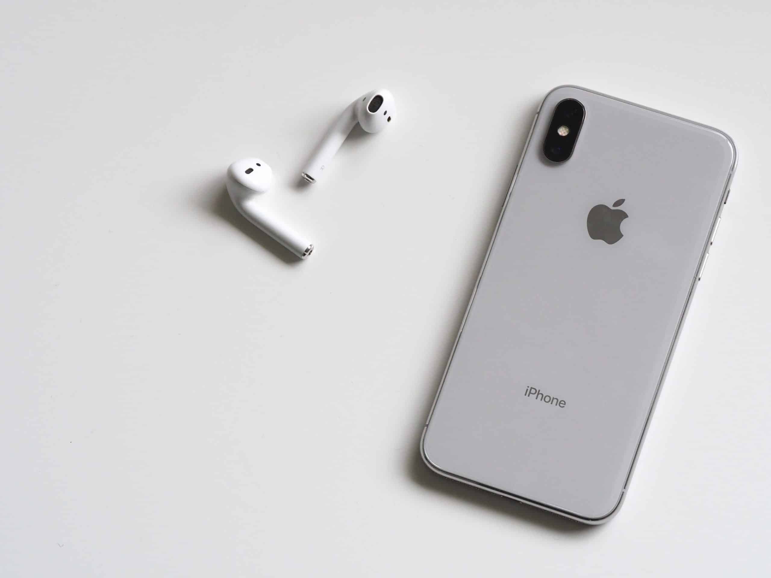 phone and air pods